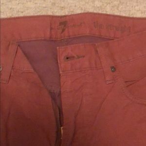 Mens 7 for all mankind salmon chinos Size 30